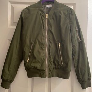 Green bomber jacket - Showpo **great condition*